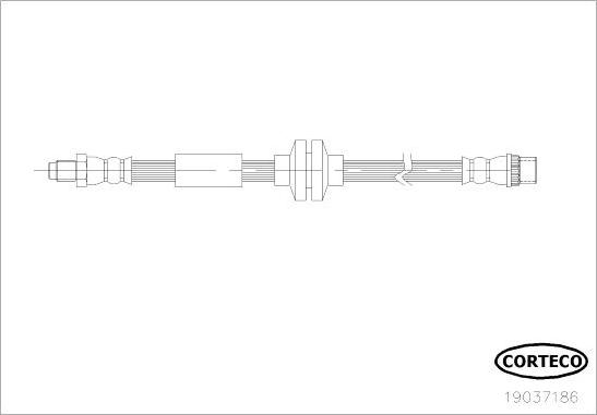 Corteco 19037186 - Тормозной шланг parts5.com