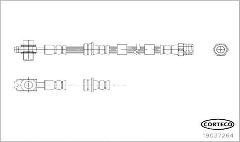 Corteco 19037264 - Тормозной шланг parts5.com