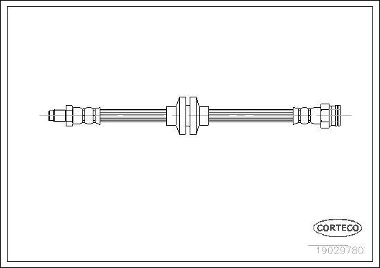 Corteco 19029780 - Тормозной шланг parts5.com