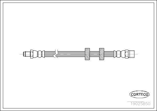 Corteco 19025850 - Brake Hose parts5.com