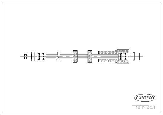 Corteco 19025851 - Тормозной шланг parts5.com