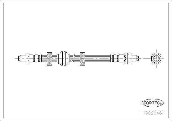 Corteco 19026461 - Тормозной шланг parts5.com