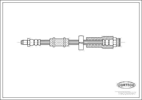 Corteco 19026697 - Тормозной шланг parts5.com