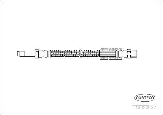 Corteco 19026627 - Тормозной шланг parts5.com