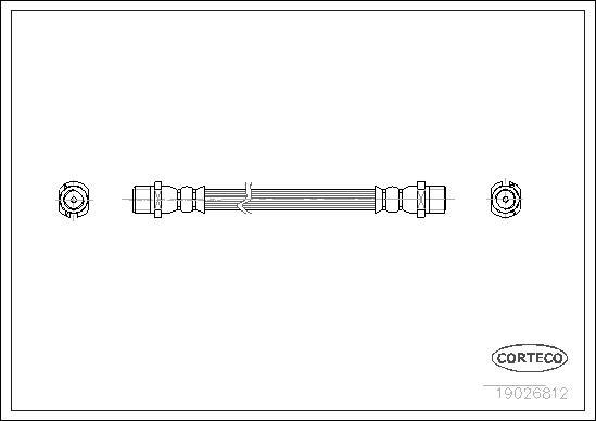 Corteco 19026812 - Тормозной шланг parts5.com