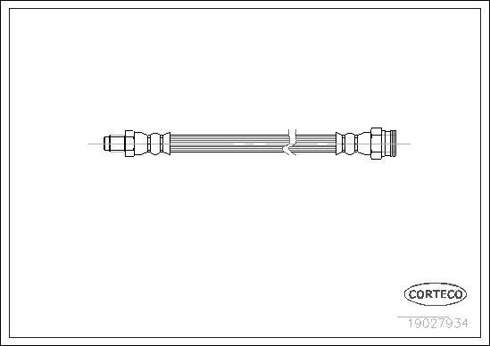 Corteco 19027934 - Тормозной шланг parts5.com