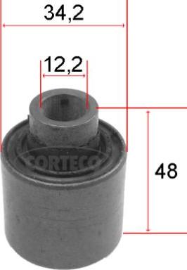 Corteco 80000091 - Bush of Control / Trailing Arm parts5.com