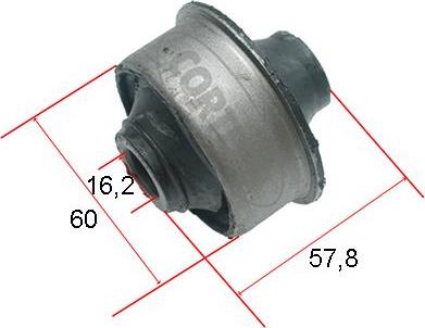 Corteco 21652944 - Сайлентблок, рычаг подвески колеса parts5.com