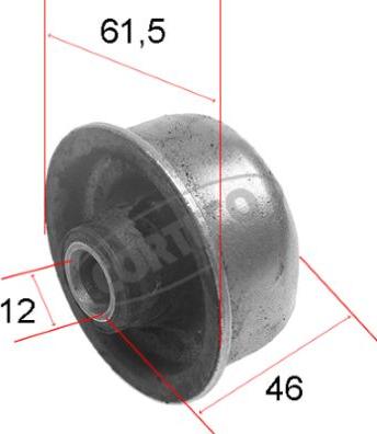 Corteco 21652972 - Сайлентблок, рычаг подвески колеса parts5.com