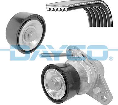 Dayco KPV207 - Поликлиновый ременный комплект parts5.com