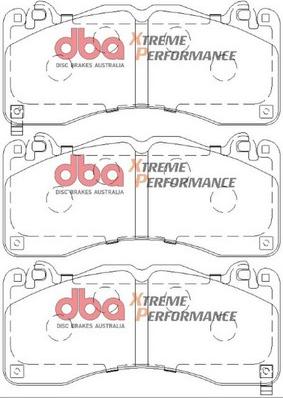 DBA Australia DB9021XP - Комплект высокоэффективных тормозных колодок parts5.com