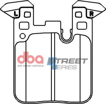 DBA Australia DB15127XP - Комплект высокоэффективных тормозных колодок parts5.com