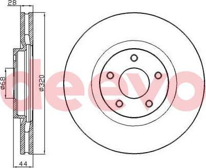 INTERBRAKE SDK6681 - Тормозной диск parts5.com