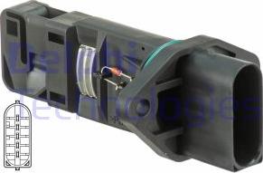 Delphi AF10467-12B1 - Датчик потока, массы воздуха parts5.com