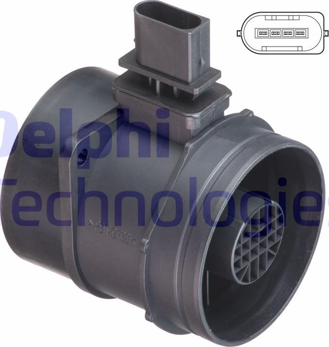 Delphi AF10430-12B1 - Датчик потока, массы воздуха parts5.com