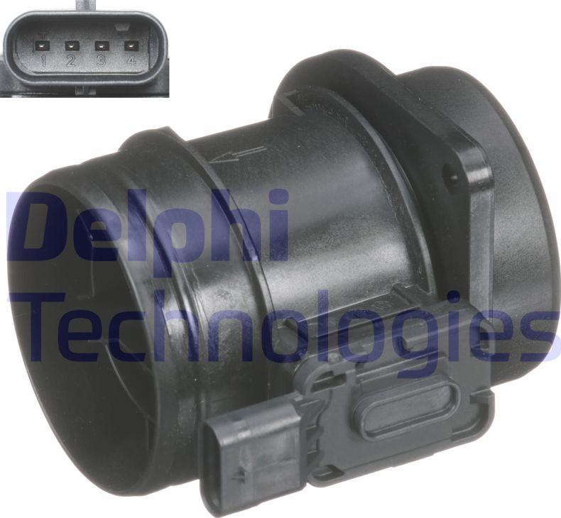 Delphi AF10656-12B1 - Датчик потока, массы воздуха parts5.com