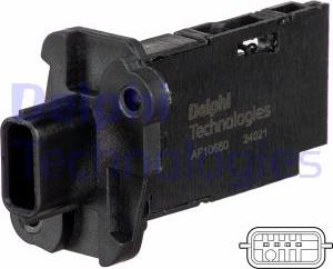 Delphi AF10660-12B1 - Датчик потока, массы воздуха parts5.com