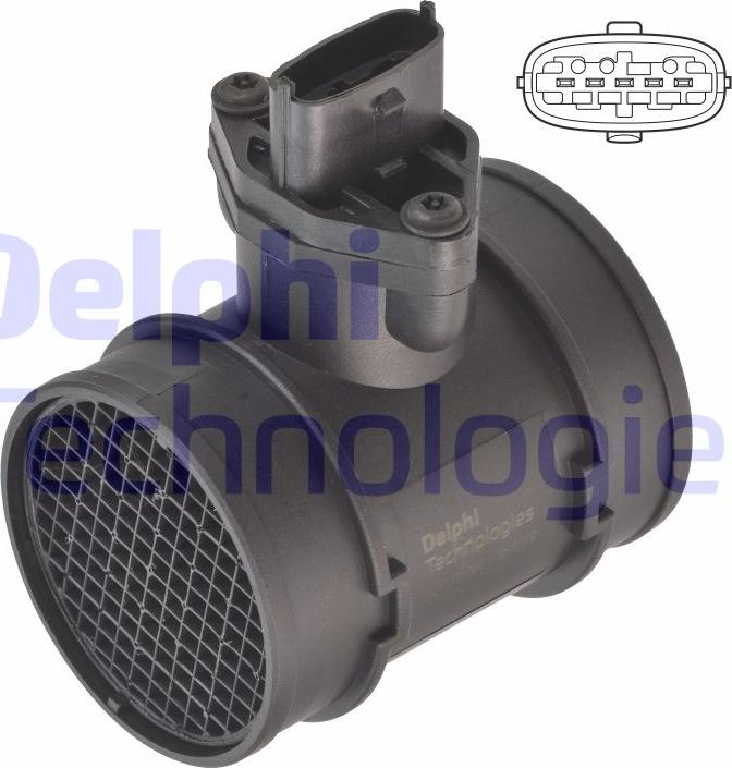 Delphi AF10784-12B1 - Датчик потока, массы воздуха parts5.com