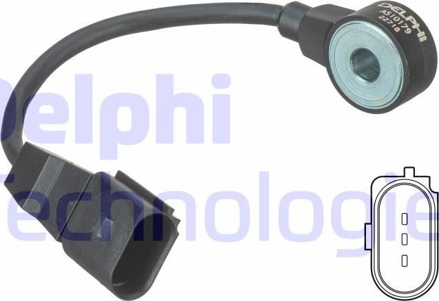 Delphi AS10179 - Датчик детонации parts5.com