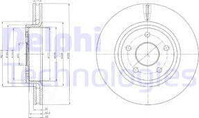 Delphi BG9058 - Тормозной диск parts5.com