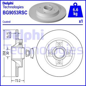 Delphi BG9053RSC - Тормозной диск parts5.com