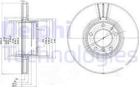 Delphi BG9005 - Тормозной диск parts5.com