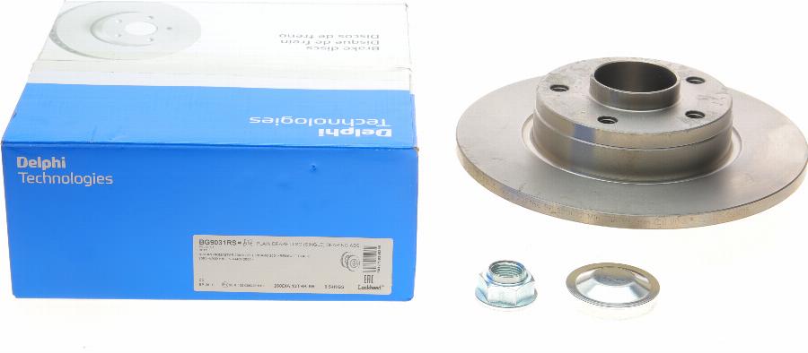 Delphi BG9031RS - Тормозной диск parts5.com