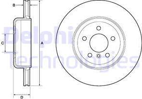 Delphi BG9130C - Тормозной диск parts5.com