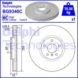 Delphi BG9340C - Тормозной диск parts5.com