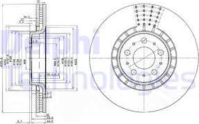 Delphi BG9783C - Тормозной диск parts5.com