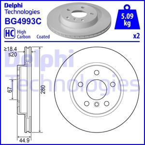 Delphi BG4993C - Тормозной диск parts5.com