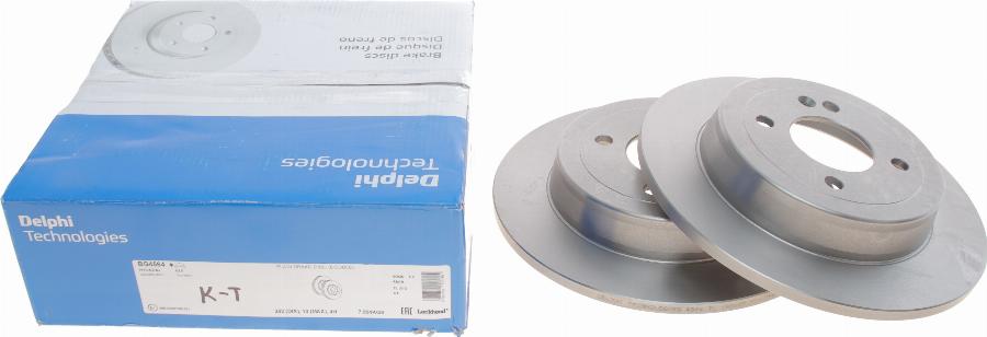 Delphi BG4564 - Тормозной диск parts5.com