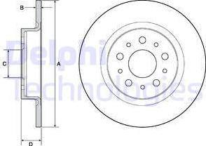 Delphi BG4690C - Тормозной диск parts5.com