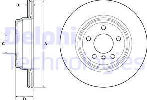 Delphi BG4665C - Тормозной диск parts5.com