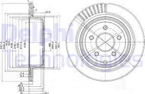 Delphi BG4041 - Тормозной диск parts5.com