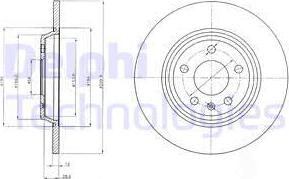 Delphi BG4081C - Тормозной диск parts5.com