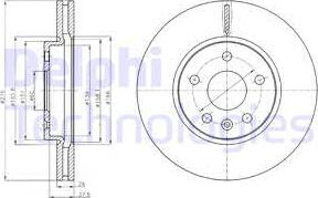 Delphi BG4191-C - Тормозной диск parts5.com