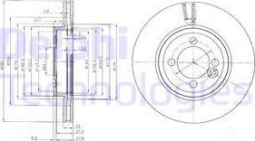 Delphi BG4146C - Тормозной диск parts5.com