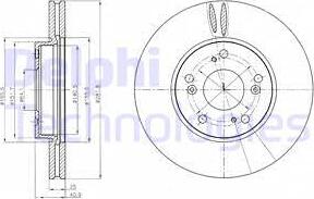 Delphi BG4186 - Тормозной диск parts5.com