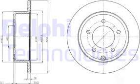 Delphi BG4179 - Тормозной диск parts5.com