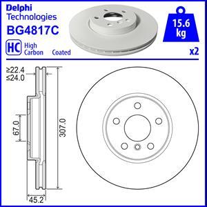 Delphi BG4817C - Тормозной диск parts5.com