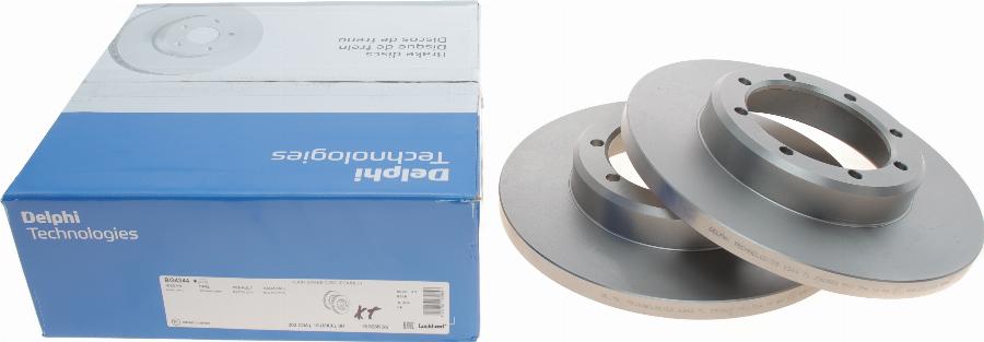 Delphi BG4344 - Тормозной диск parts5.com