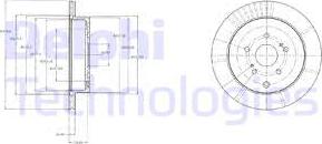 Delphi BG4329 - Тормозной диск parts5.com