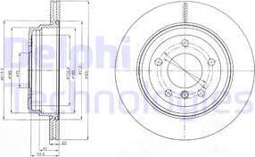 Delphi BG4243C - Тормозной диск parts5.com