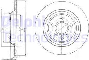 Delphi BG4239C - Тормозной диск parts5.com