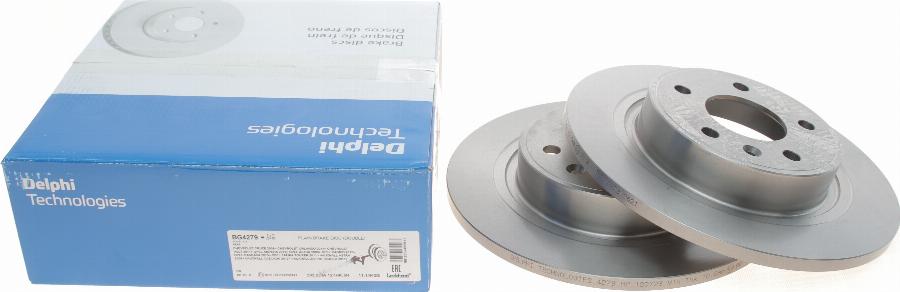 Delphi BG4279 - Тормозной диск parts5.com