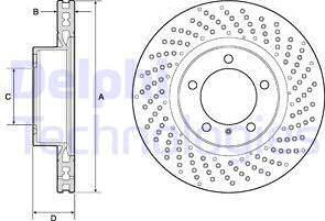 Delphi BG4781C - Тормозной диск parts5.com