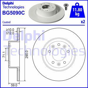 Delphi BG5090C - Тормозной диск parts5.com