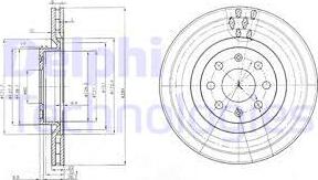 Delphi BG3944 - Тормозной диск parts5.com