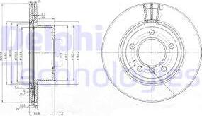 Delphi BG3900C - Тормозной диск parts5.com